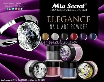 Mia Secret Acrylic Nail Powder 6 Color ELEGANCE Collection • $23.25