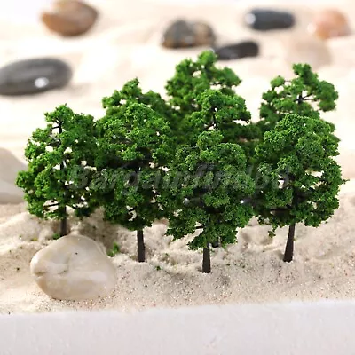 10pcs Model Tree Set Railway Train Wargame Scenery HO N Scale Park Street Layout • $4.99