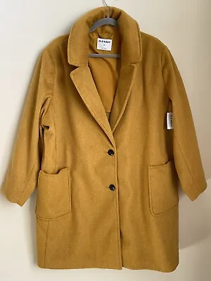 NEW Old Navy Wm 2X Blazer Coat Mustard Yellow Gold Heavy SOFT NWT • $44.99