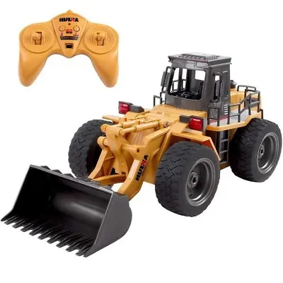 HUINA 1520 2.4G 1:18 6 Channel Electronic Bulldozer Remote Control Truck RC Toy • £29.49