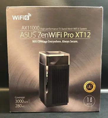 £74 • Buy ASUS ZenWiFi Pro XT12 AX11000 WiFi 6 Tri-Band Mesh System - UNTESTED!!!
