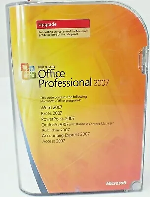 Microsoft Office Professional 2007 - Upgrade - With Product Key. • $34