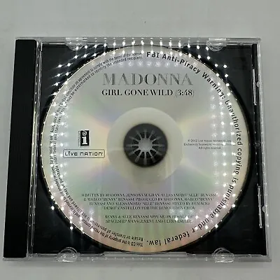 $49.95 • Buy Madonna Girl Gone Wild Promo CD Disc Only Rare Version See Pictures 2012