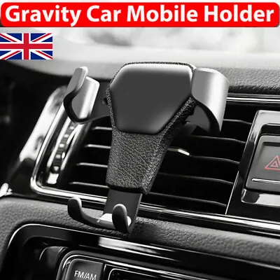 £5.29 • Buy Universal Mobile Car Phone Holder Air Vent Gravity Design Mount Cradle Stand