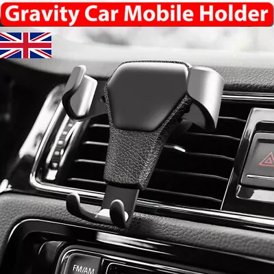 £5.29 • Buy Universal Mobile Car Phone Holder Air Vent Gravity Design Mount Cradle Stand