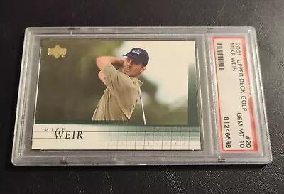 2001 Upper Deck Golf Mike Weir Rc #20 Graded Psa 10!  Quantity Available • $17.99