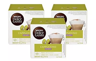 Nescafe Dolce Gusto Pods Skinny Cappuccino 16 Capsules Pack Of 3 • $35.79