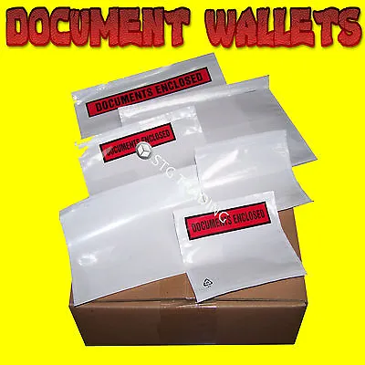 50 100 500 1000 2000 A7 A6 A5 Documents Enclosed Printed Plain Wallets Envelopes • £3.47