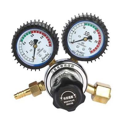 Double Gauge Co2 Regulator Gauge Argon Gauges Welding Pressure Relief For Va • $34.46