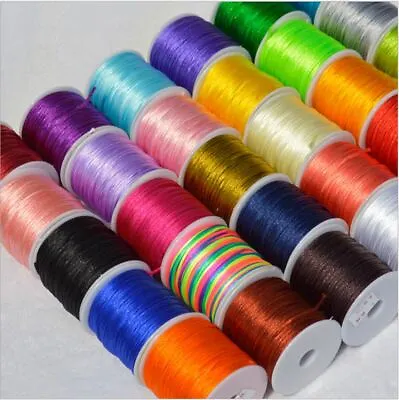 2.5mm(5M-80M)Satin Rattail Cord  Nylon Macrame Beads Jewelry Chinese Knotting   • $7.50