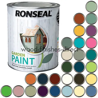 £16.66 • Buy Ronseal Garden Paint - All Colours - Exterior Wood - 250ml, 750ml & 2.5L