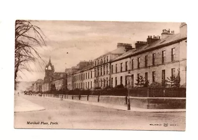 Old Postcard Marshall Place Perth Scotland • £1.99