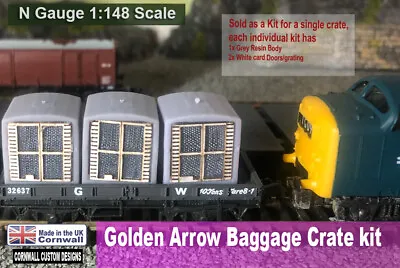 N-Gauge Golden Arrow Baggage Crate Kit – London To Paris Pullman  Boat Train -  • £12