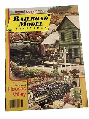 Railroad Model Craftsman Magazine 1978 June Layout Design Hoosac Valley Index • $8.99