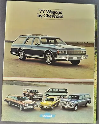 1977 Chevrolet Station Wagon Brochure Caprice Impala Malibu Suburban Blazer 77 • $4.95