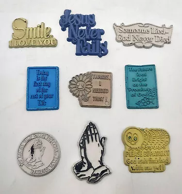 Vintage Inspirational Spiritual Themed Rubber Refrigerator Magnets Lot (As-Is) • $10.95