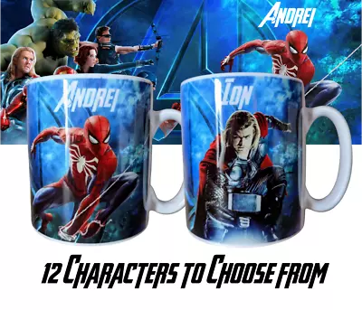 Personalised Avengers Mug - 12 Designs To Choose From - Gift Idea • £8.99