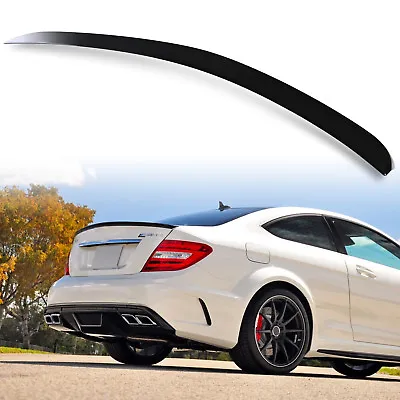 Painted 040 Black A Style Rear Trunk Spoiler For Mercedes Benz W204 Coupe C204 • $110.54