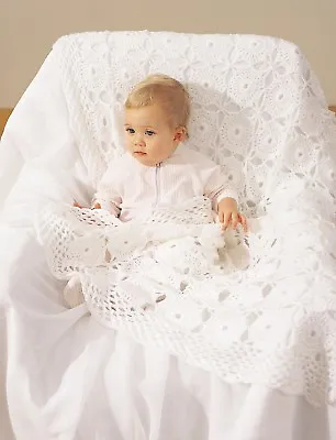 (cbb15) Crochet Pattern - Stunning Crochet Baby Blanket/shawl • £1.99