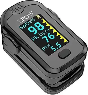 LPOW Pulse Oximeter Fingertip Blood Oxygen Saturation Monitor For Pulse LP • £16.99