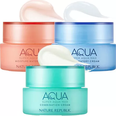 NATURE REPUBLIC Super Aqua Max Watery Cream 80mL / 120mL • $14.69