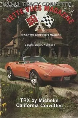 February 1983 Vette Vues Gil Eckler 1975 Corvette TRX Michelin 1963 Restoration • $17