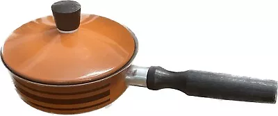 Regal Ware Cast Aluminum Cookware 1 Qt Sauce Pan Vintage Nonstick Brown & Orange • $12.99