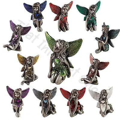 Pewter Fairy Birthstone Collectables Fairies Gemstone Ornament Gift Boxed • £5.75
