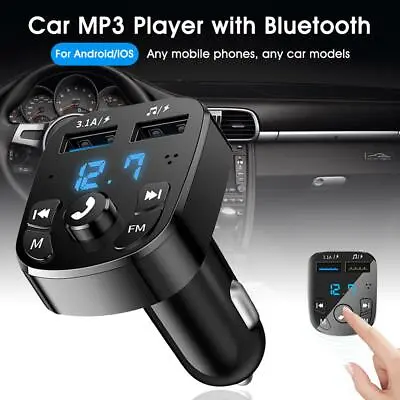 Bluetooth Wireless Car FM Transmitter MP3 Player Radio Fast Charger USB Sjg • £7.46