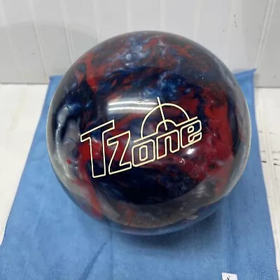 Brunswick T-Zone Patriot Blaze Bowling Ball Red/White/Blue Undrilled Kkg2351 • $29.25