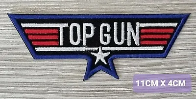 £2.99 • Buy EMBROIDERED MAVERICK TOP GUN PATCH Iron On Cloth 80's Tom Cruise Collectors Item