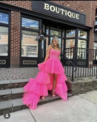 Sherri Hill #55453 Prom Pageant Dress Pink NWT Size 0 • $600