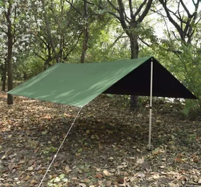 3m X 3m Camping Tent Tarp Hammock Rain Fly Cover Waterproof Shelter Lightweight • $27.16