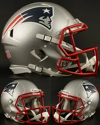 NEW ENGLAND PATRIOTS NFL Riddell SPEED Full Size Replica Football Helmet • $169.99