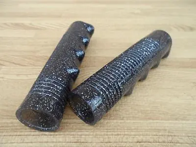 Black Sparkle Krate Vintage Schwinn Stingray Type Bike Grips Lowrider Bicycle • $7.89