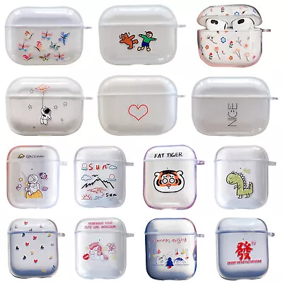 $7.83 • Buy Shockproof For Apple AirPods Pro 3 Case Cover Clear TPU Transparent Holder Hook