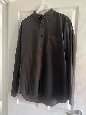 UNIQLO Grey Corduroy Relaxed Shirt Size Large • £10