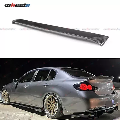 Carbon Fiber Window Roof Spoiler Visor Wing For INFINITI G35/G25/G37/Q40 07-15 • $68.92