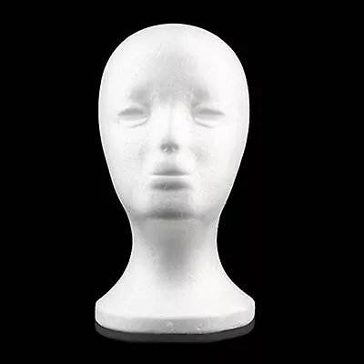 White Female Foam-MANNEQUIN Head Holder Stand Display Wig Hat Glasses 11  NEW • $7.14