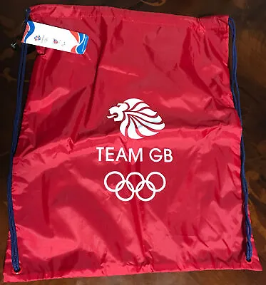 Drawstring Backpack - Olympic Team GB - Red - New • £18