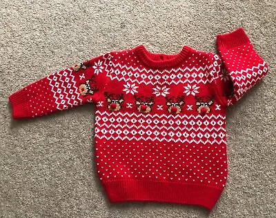 Xmas Christmas Jumper 12-18 Months Boys Girls Unisex - New No Tags • £9.99