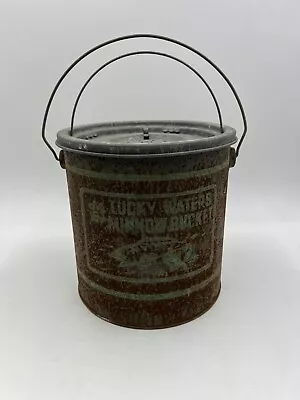 Vintage Lucky Waters Minnow 8 Qt Bucket • $39.98