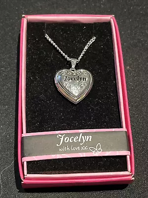 Heart Picture Locket With Love Necklace 16-18  Chain Jocelyn • $9.99