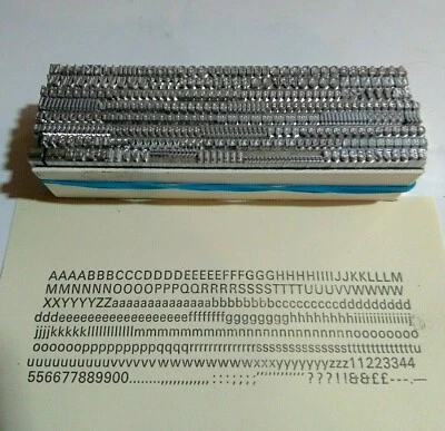 £32.65 • Buy 10 Point UNIVERS MEDIUM 4A Letterpress Metal Printing Type