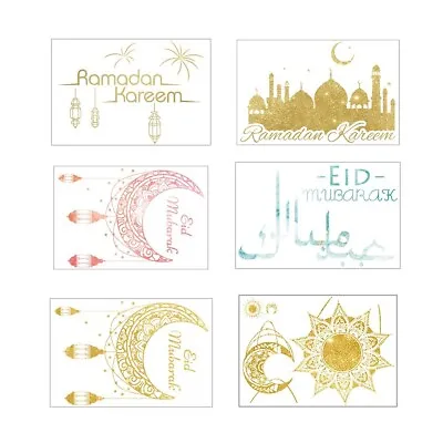 Middle Eastern Festival Chandelier Moon Wall Sticker Wall Furniture Surface Home • £6.32