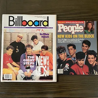 New Kids On The Block Billboard Magazine + People Magazine 1990 • $18