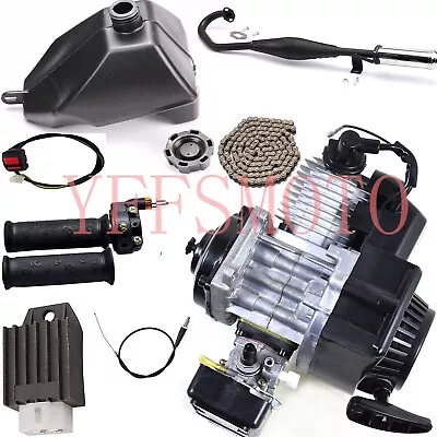 47cc 2 Stroke Engine Motor Pull Start Fuel Tank Throttle Full Kits For 4 Wheeler • $158.10