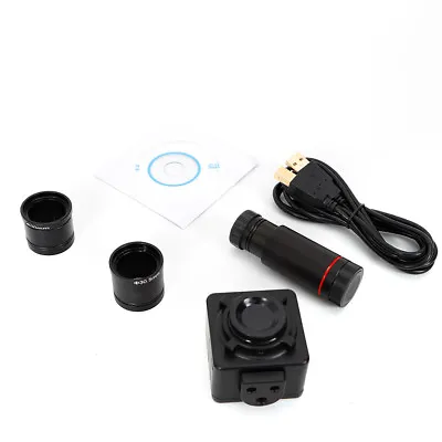 USB 5MP HD Microscope Digital Electronic Eyepiece Camera With C Mount Adapter US • $54.15