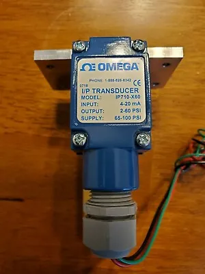 $500 • Buy OMEGA IP710-X60 Compact Current I/P To Pressure Converter 2 To 100 Psi