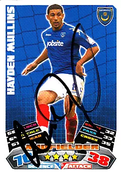 £2.99 • Buy Portsmouth F.C Hayden Mullins Hand Signed 11/12 Championship Match Attax.